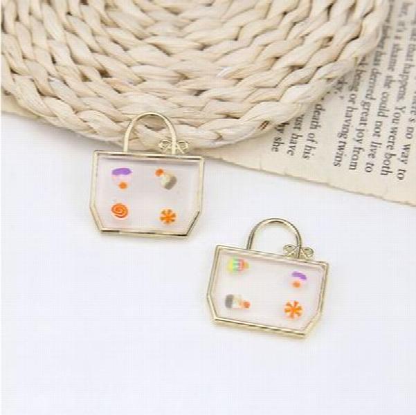 Square Shape Charms DIY Jewelry for Women