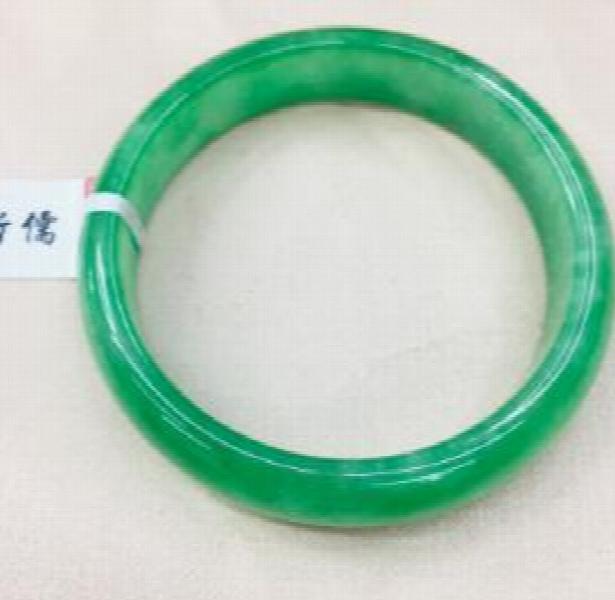 Zheru Jewelry Natural Jadeite Bracelet Green Bicolor 54-62mm Princess Jade