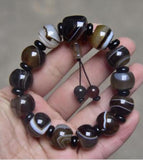 15x10mm Madagascar Silk Agate Energy Stone Healing Bracelet