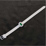 Green Diamond Wristband Bracelet Women's Watch