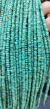 16inch African Turquoise Rondelle Beads for Jewelry Making