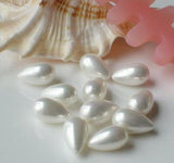 9X15MM Sea Shell Pearl Tear Drop Loose Bead DIY Jewelry Making