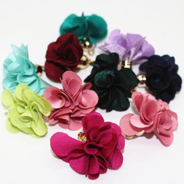 27mm Flower Tassel Charms for DIY Jewelry 50pcs