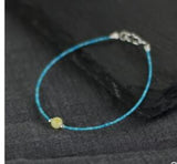 Natural Turquoise Bracelet Sterling Silver Beeswax Sky Fine Style