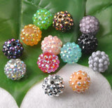 Crystal Ball Resin Beads for OXE Basketball Bracelet - 10*12mm