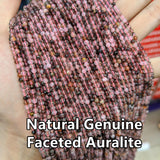 Auralite Faceted Beads 3mm Rutile Quartz Loose Beads for Jewelry Making
