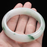 Burmese Emerald Flower Bracelet 54mm-64mm Princess Jewelry