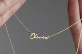 Name Necklace-Stainless Steel Personalized Minimalist Name Necklace