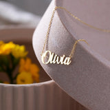NamePlate Necklace,Custom Name Necklace,Name Necklace Gold