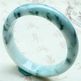 Zheru Jewelry Natural Light Flower Burmese Jadeite Bracelet