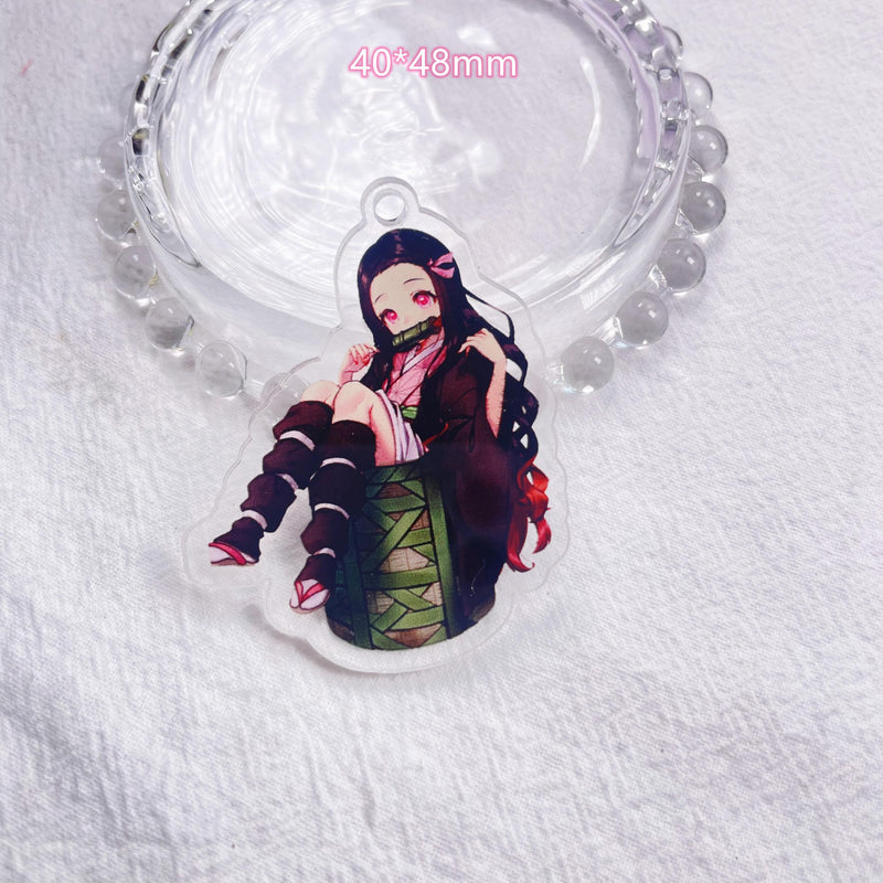 10pcs Demon Slayer Keychain Kimetsu no Yaiba Blade of Ghost Keychains