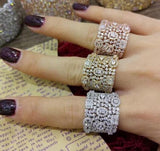 CZ Wedding Rings for Women Bridal Jewelry CZ Female Accessories