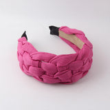 Wide Pearl Cross Headband Padded Hair Hoop Bands