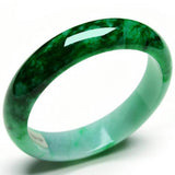 Zheru Jewelry Natural Burmese Emerald Green 54-62mm Two-tone Bracelet