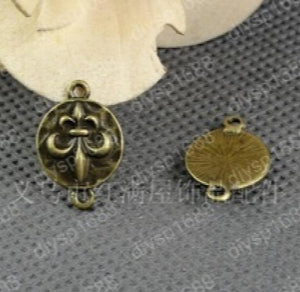 100pcs Sakura Charms Pendants Antique Bronze Plated 13MM JJA2461