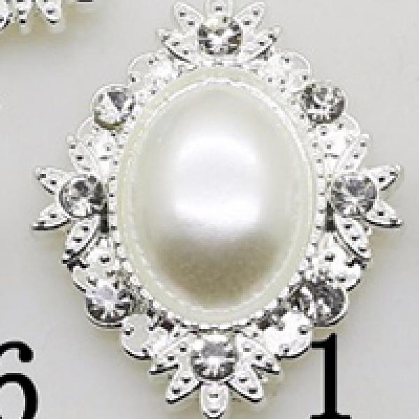 10Pcs/Lot 25*32mm Flatback Brooches DIY Handwork Accessories
