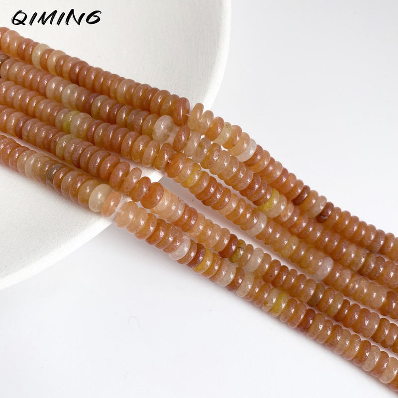 2X6MM Heishi Beads Natural Stone Spacer Clips Shape for Jewelry Making