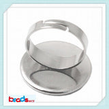 Adjustable Ring Base 18mm Blanks for DIY Jewelry
