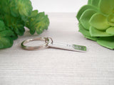 Tiny Name Handmade Stainless Keychain-Personalized Nameplate Keychain