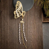 Vintage Butterfly Metal Hair Claw for Women