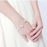 Charm Bracelet Pearl Jewelry Natural Freshwater Pearl High 925 Sterling Silver
