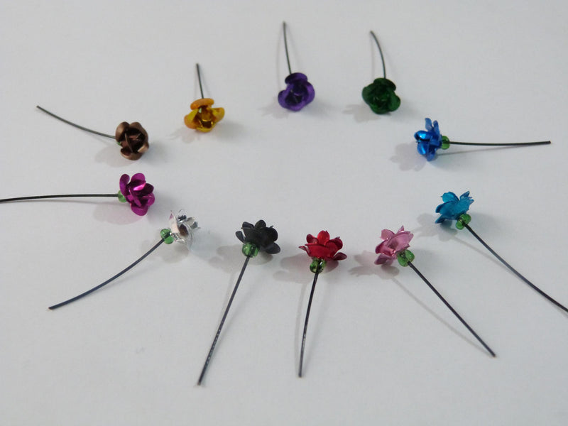 50pcs Mini Rose Flowers for DIY Glass Bottle Stuff