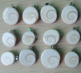 Natural Shell Snail Charms Pendants for Jewelry Making 24pcs/lot