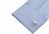 Men's English Letter Cufflinks Wholesale&retail Silver Copper Novelty Gift