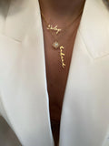 Custom Handwriting Name Necklace, Stainless Steel Nameplate Jewelry