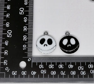 10 Pcs Nightmare Before Christmas Enamel Charms for DIY Jewelry