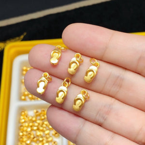 24k Pure Silver 999 Charms Fine Shoes Pendant for Women
