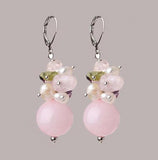 Real Freshwater Pearl Silver Levelback Dangle Earrings