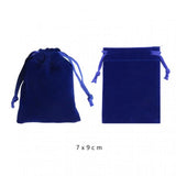 20pcs 7x9cm Velvet Bag Pouch Jewelry Storage Drawstring Gift Bags