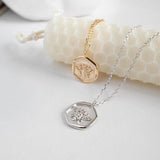 925 Silver Bee Pendant Necklace Wild Women's Clavicle Jewelry