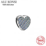 925 Sterling Silver Sparkling Clip Charm for Bracelet Making