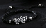 Red String 999 Silver Pixiu 3D Bracelet For Kids