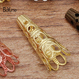 BoYuTe Metal Brass Stamping Filigree Bead Caps Diy Hand Jewelry Accessories