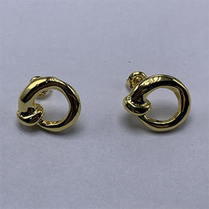 European & American Electroplated 925 Silver 14K Earrings