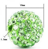 100pcs 10mm Crystal Paved Ball Beads Clay Pave Rhinestone Crystal Beads