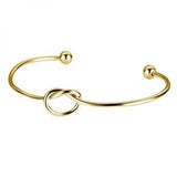 10pcs Stainless Steel Adjustable Knot Bracelet Basic Bangle