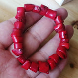 Red Coral Bracelet Healing Gemstone Fine Jewelry Bangle
