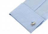 iGame Bear Cuff Links Silver Novelty Animal