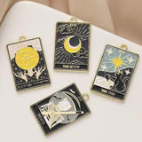 20pcs Cartoon Earrings DIY Key Chain Metal Charms Pendants