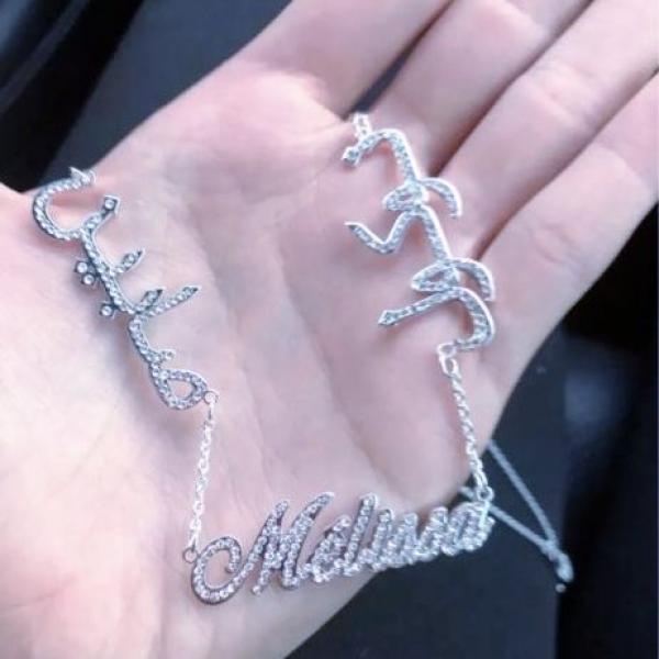 Personalized Name Necklaces for Women Stainless Steel Birthday
