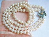 8-9mm Freshwater Pearl Necklace, 2 Strands Baroque Beads