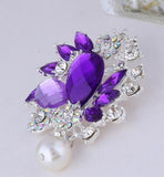 Ruiday Flower Brooch Pins Scarf Wedding Gift DIY Jewelry Accessories