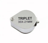30X Power 21mm Jewelers Magnifier Eye Loupe Jewelry Store Magnifying Glass