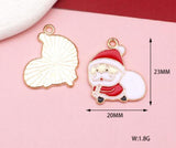 10 Santa Claus Charms DIY Jewelry Making Pendants