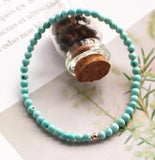 Turquoise Bracelet 925 Sterling Silver Stretched Bracelet
