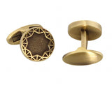 Men's Round Copper Cufflinks L1781